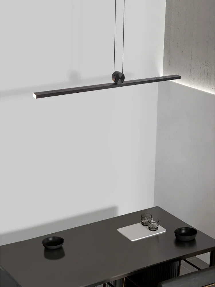 Contemporary slim pendant lighting for dining room
