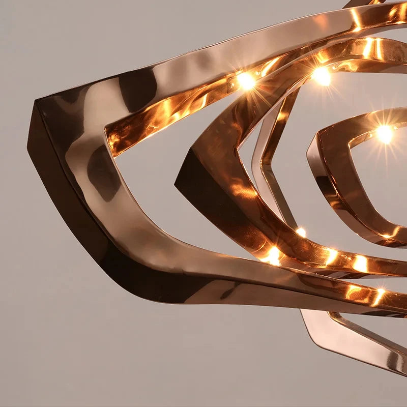 Luxury statement ceiling lamp for living spaces