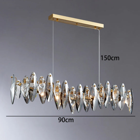 contemporary crystal pendant interior