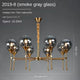 Luxury gold globe chandelier contemporary interior
