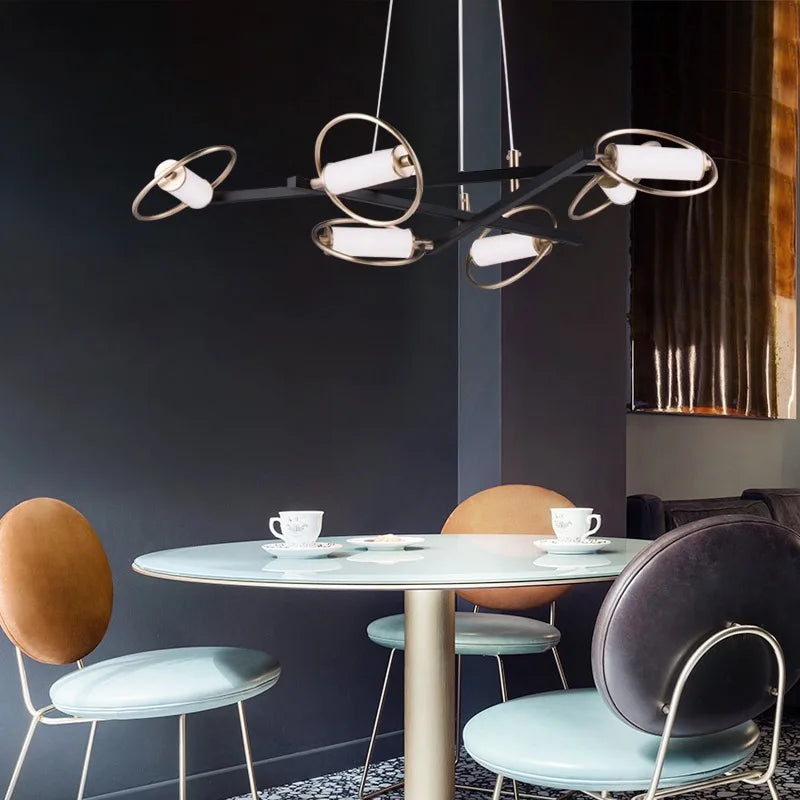 Linear ring LED pendant modern kitchen lighting