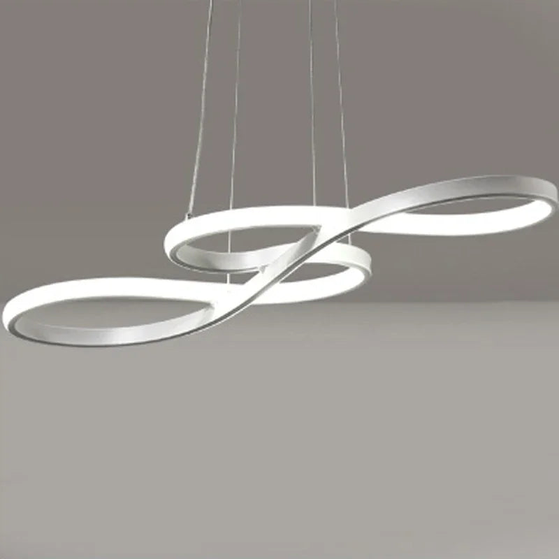Designer infinity LED chandelier luxury lighting