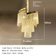 Spiral icicle glass chandelier LED for living room
