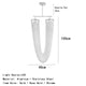 chrome metal tassel chandelier hanging view