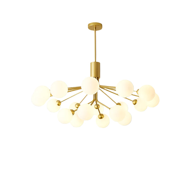 Minimalist Scandinavian lighting fixture glass balls