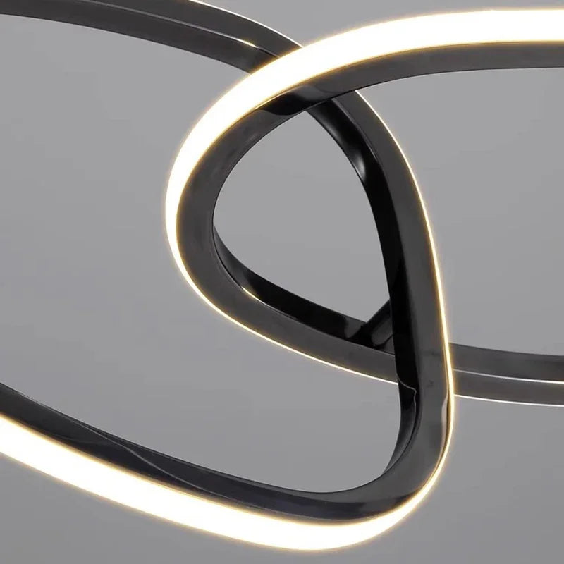 Designer Nordic loop chandelier LED lighting