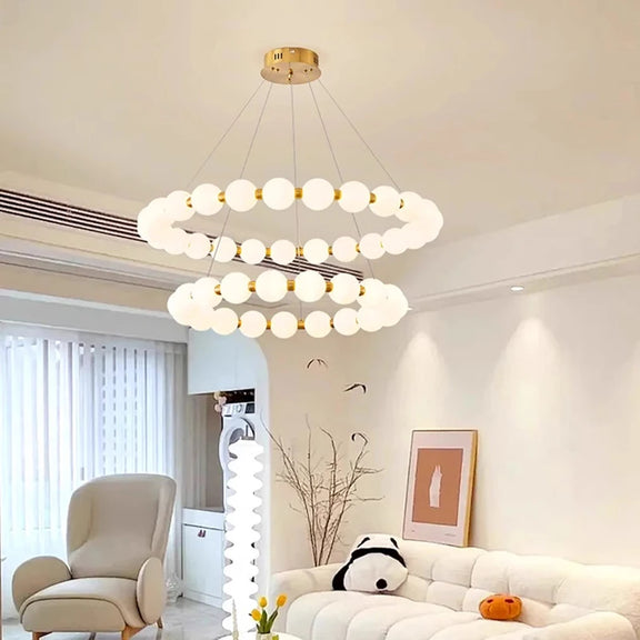 nordic orb ring chandelier pendant design