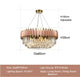 Boutique-style crystal chandelier for dining and living rooms