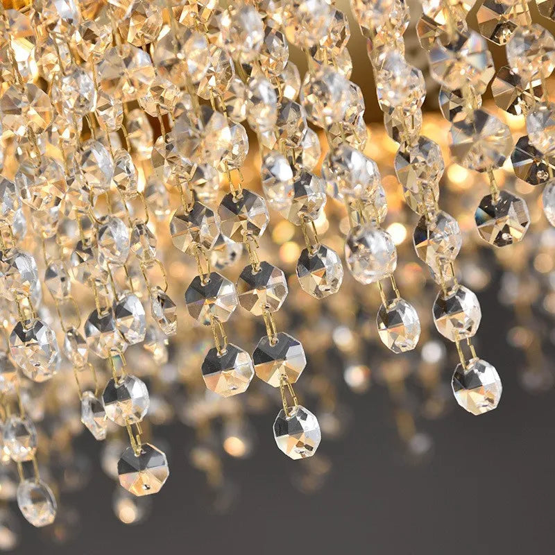 Premium stainless steel and K9 crystal chandelier design
