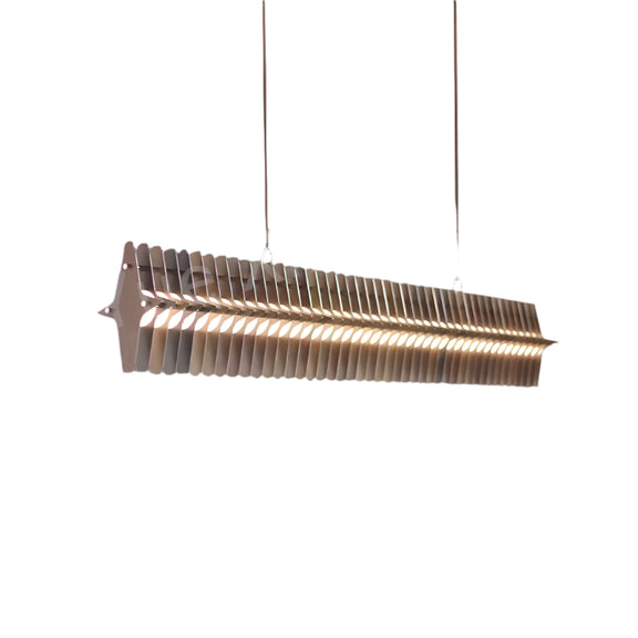 Luxury brass linear chandelier contemporary interior