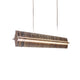 Luxury brass linear chandelier contemporary interior
