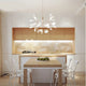 Modern branch LED pendant firefly style design