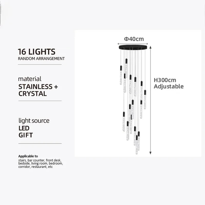 luxury staircase chandelier double height