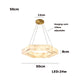 Dimmable LED marble ring chandelier 50–100 cm