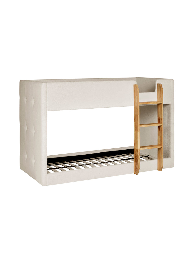 Teddy Upholstered Bunk Bed – Cream Boucle – alternate view