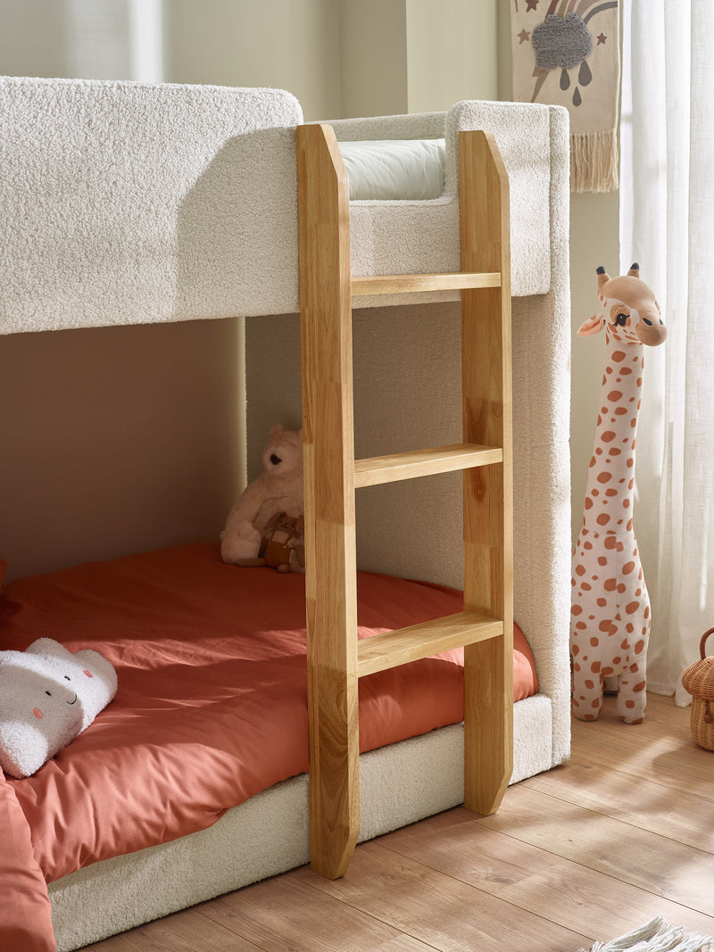 Teddy Upholstered Bunk Bed – Cream Boucle – alternate view