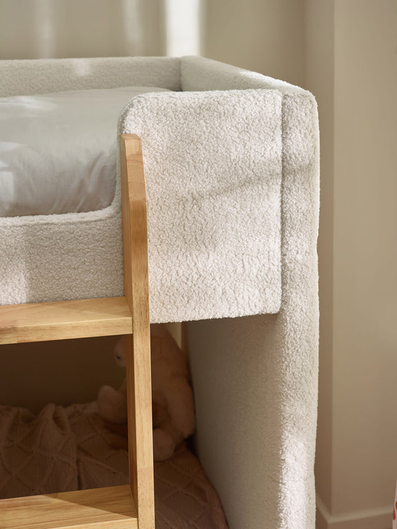 Teddy Upholstered Bunk Bed – Cream Boucle – alternate view