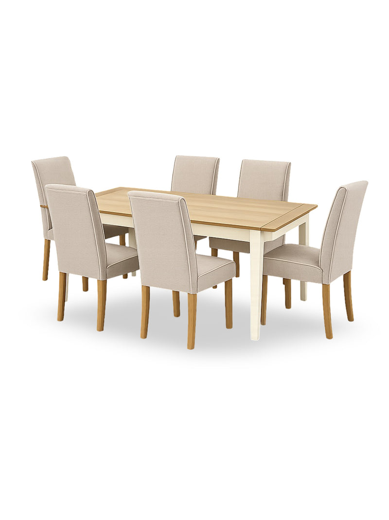 Valencia Upholstered Dining Chair (Set of 2) – Cream Chenille – alternate view