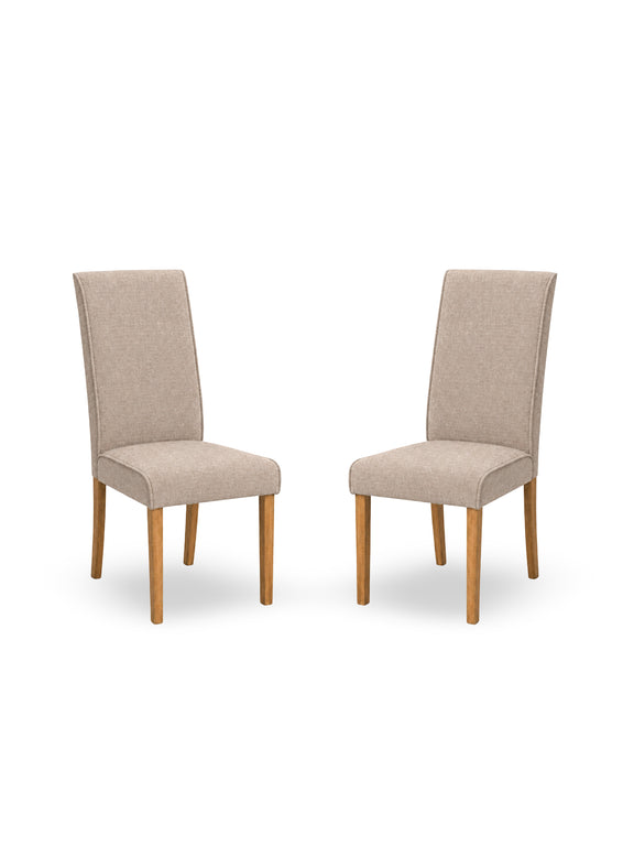 Valencia Upholstered Dining Chair (Set of 2) – Cream Chenille – alternate view