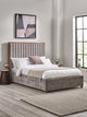 Whitmore Grey Chenille Upholstered Bed – Double/King – Double – main view