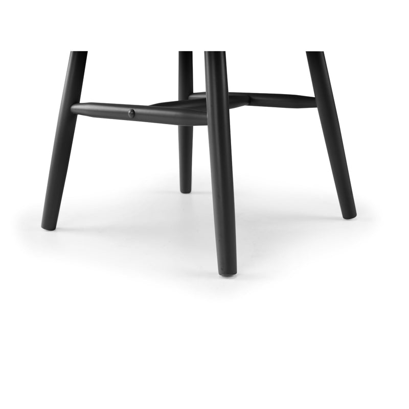Black chair on a white background