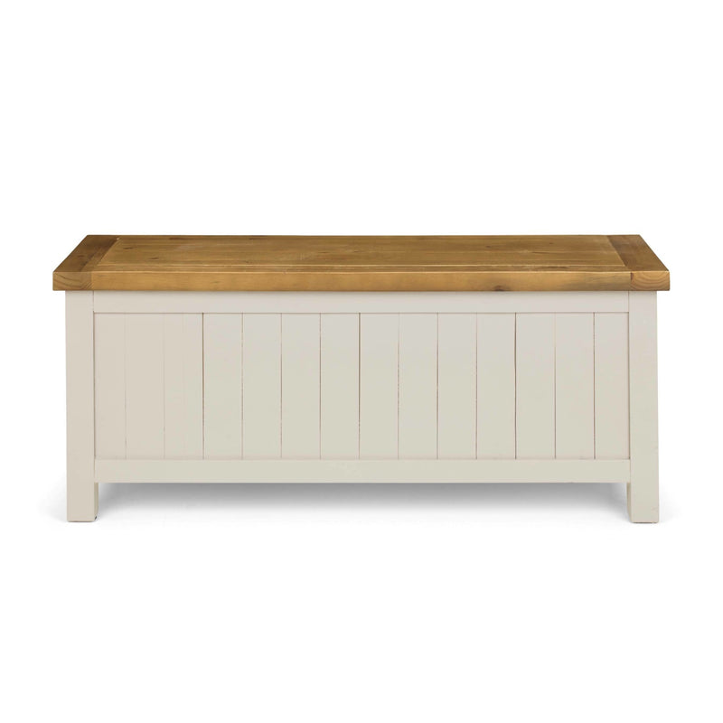 Wooden bench with white base on a white background