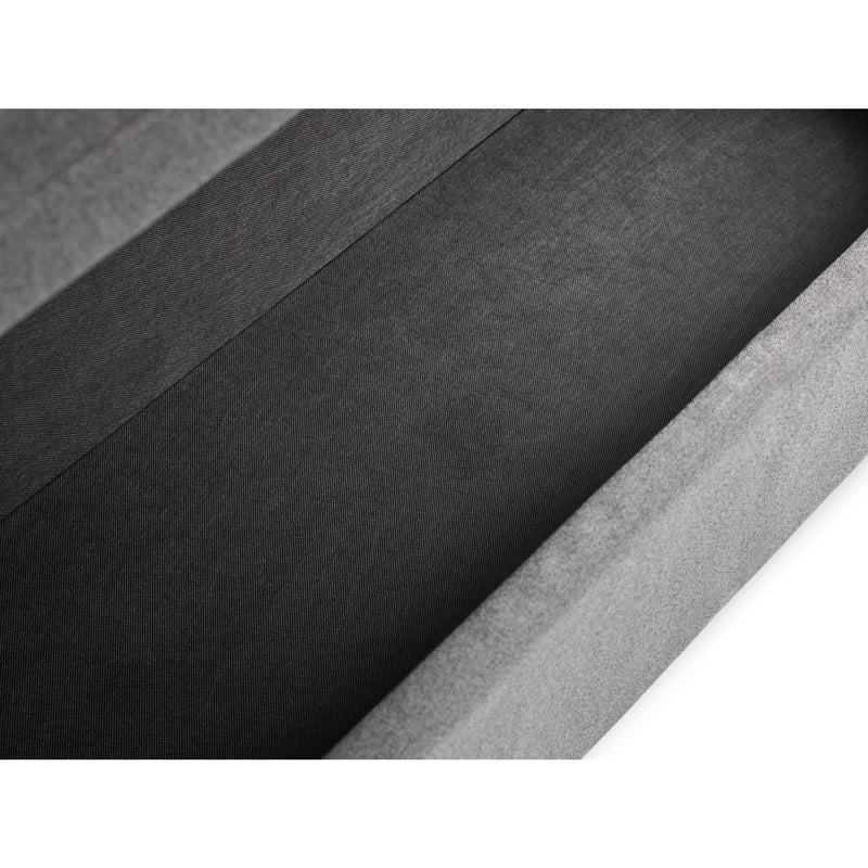 Close-up of black and gray fabric with a textured pattern