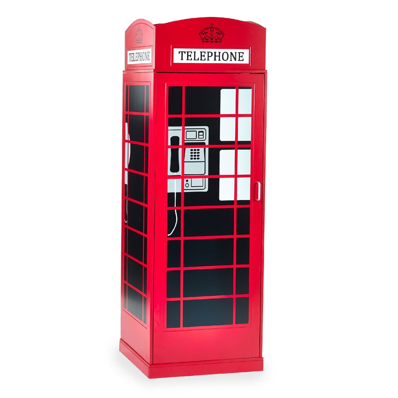 Telephone Box Wardrobe 64cm - Red