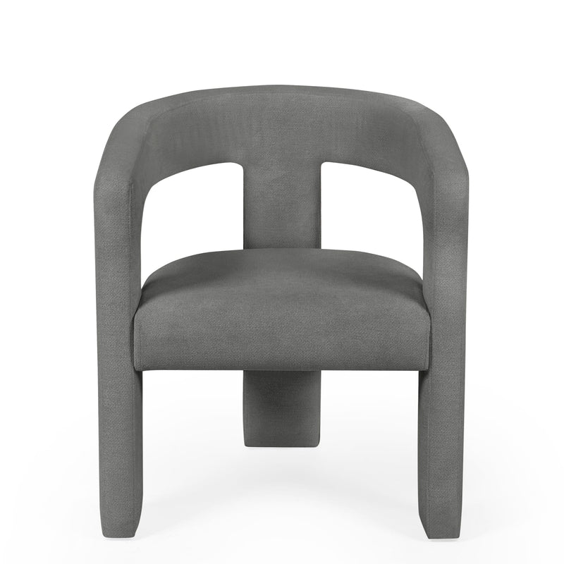 Gray chair on a white background
