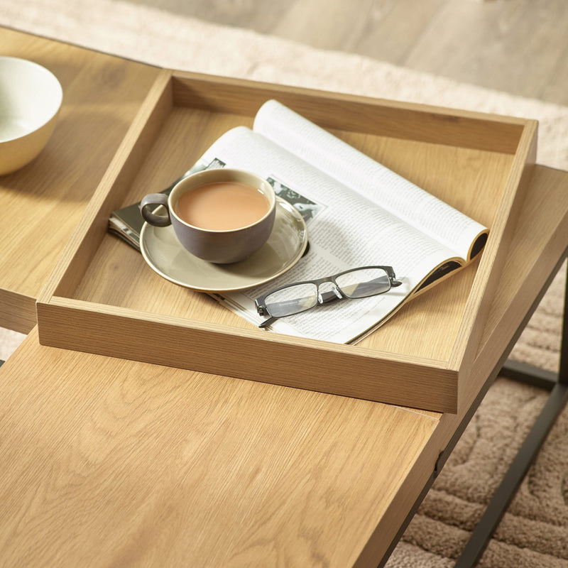 Ezra 80cm Melamine Coffee Table - Living Room Table