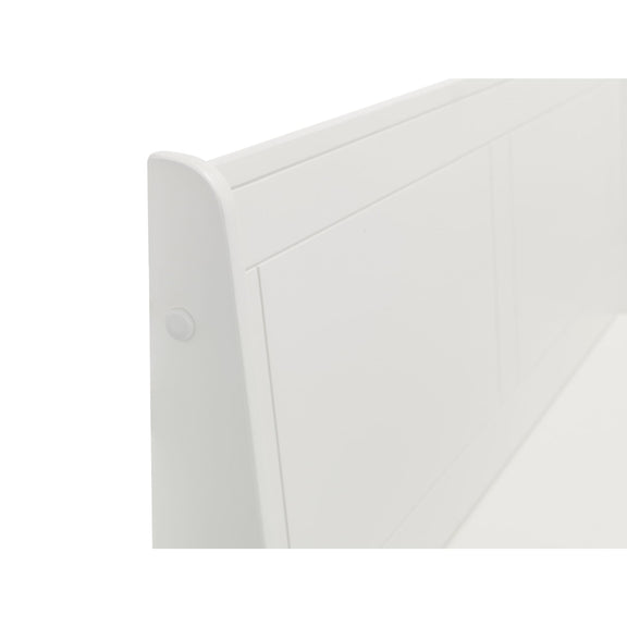 Close-up of a white envelope with a flap on a white background
