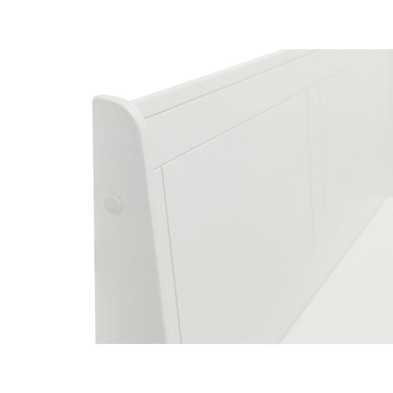 Close-up of a white envelope with a flap on a white background
