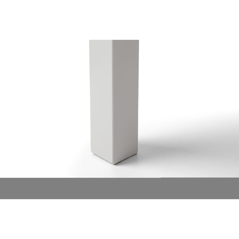 White rectangular block on a white background