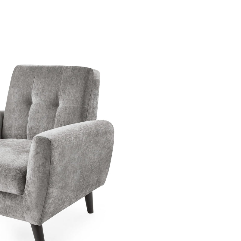 Gray armchair on a white background
