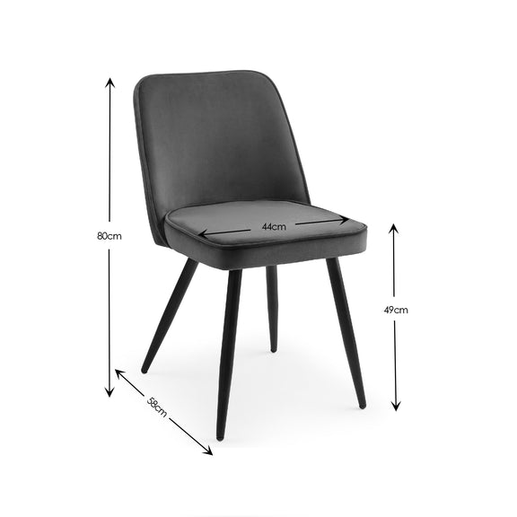 Black chair with a white background
