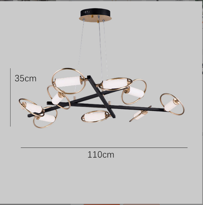 Nordic Ring Beam LED Chandelier