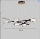 Nordic Ring Beam LED Chandelier