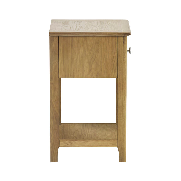 Wooden cabinet with a white countertop on a white background