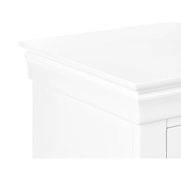 White pillow on a white background