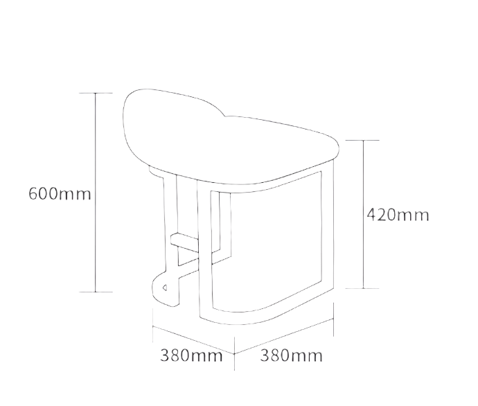 Nordic Walnut Mirror Dressing Table – Custom Made Bedroom Vanity Set