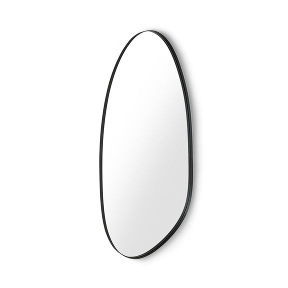 Modern wall-mounted light fixture with black frame and white glass on a white background