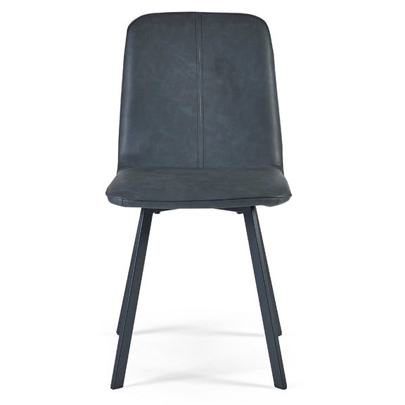 Black chair with a white background