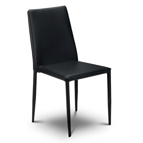 Black chair on a white background