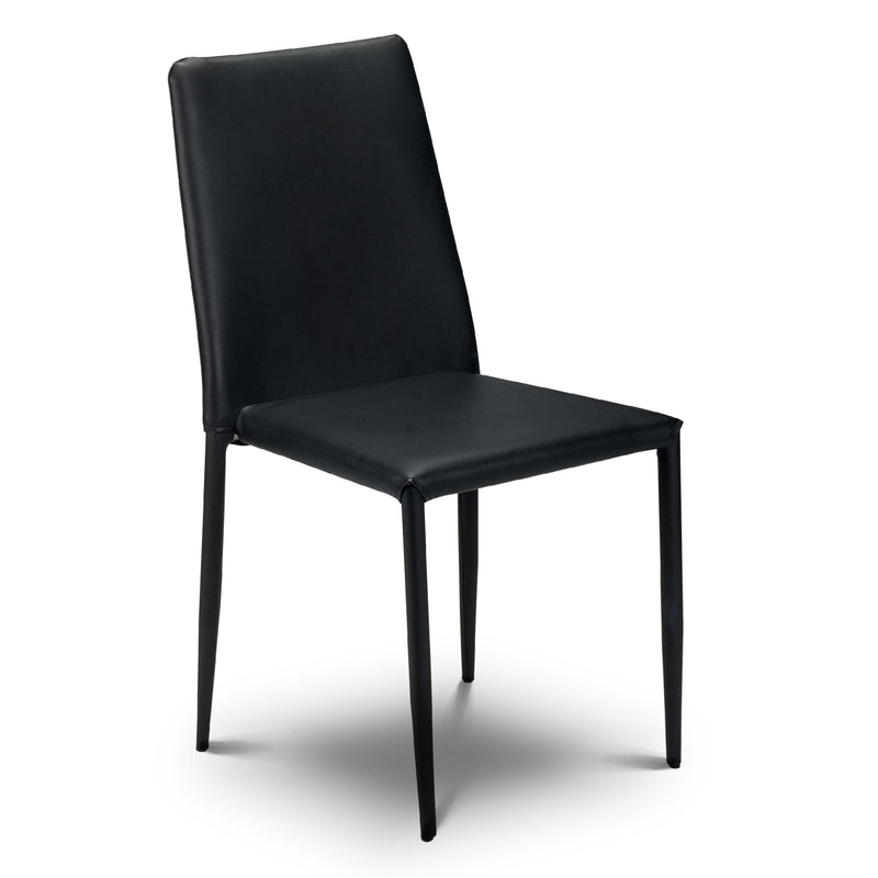Black chair on a white background
