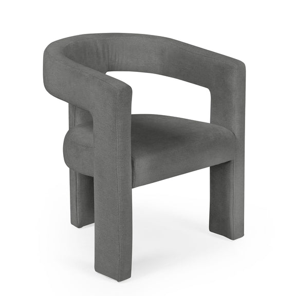 Gray chair on a white background