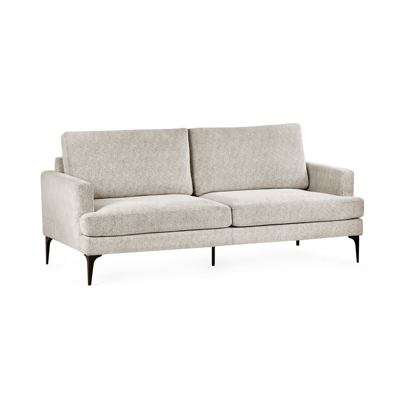 Gray sofa on a white background