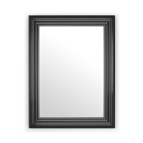 Black picture frame on a white background