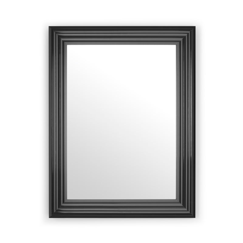 Black picture frame on a white background