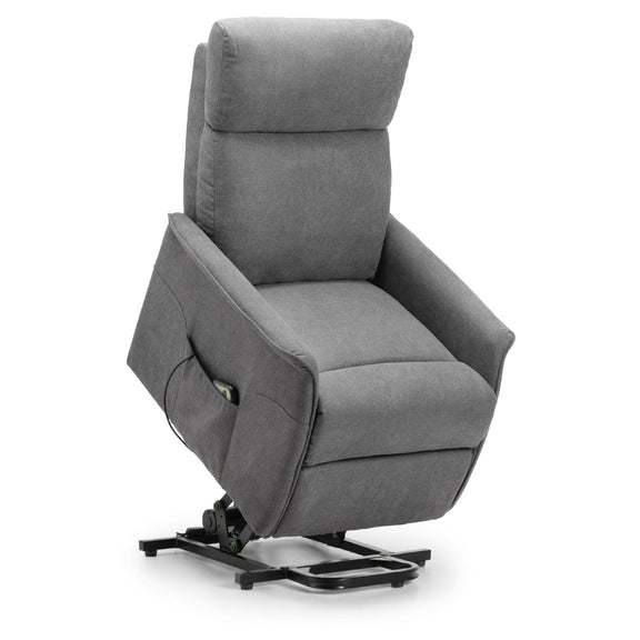 Gray lift chair on a white background