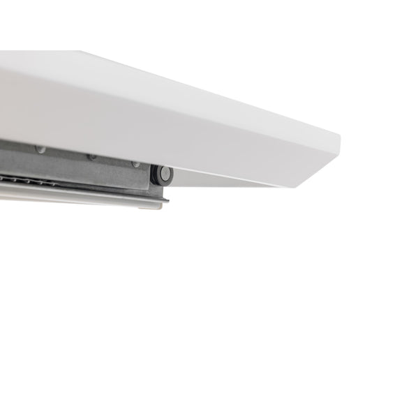 White LED light fixture on a white background